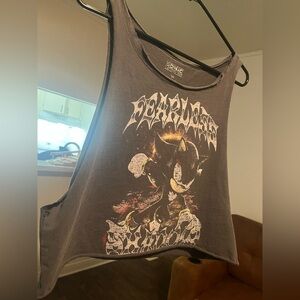 Hot Topic Shadow Cropped Tank Top